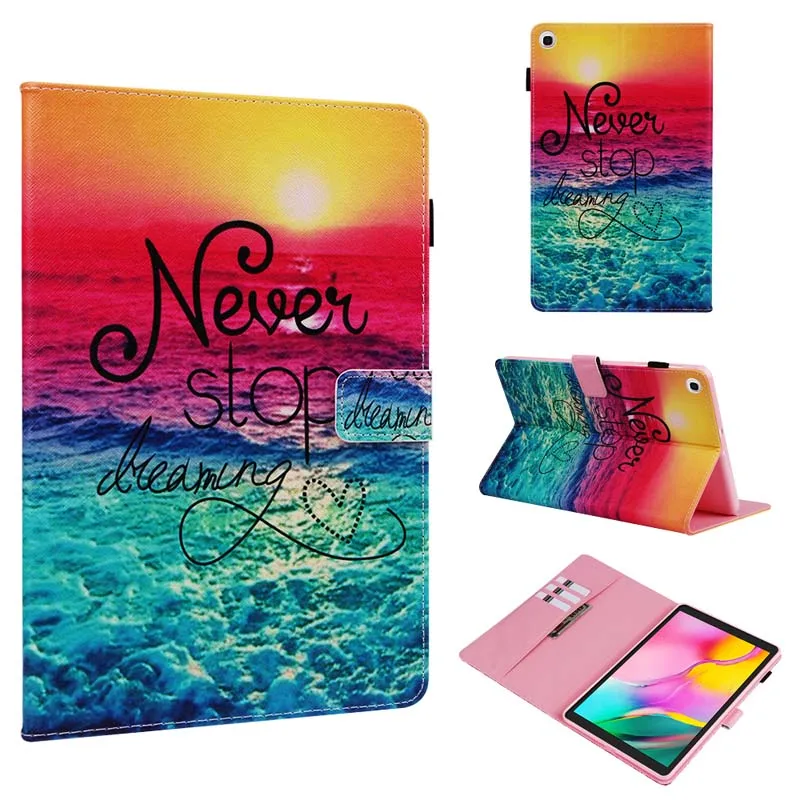 Case Флип-Стенд кожаный магнитный чехол для Samsung Galaxy Tab A 10,1 T510 T515 SM-T510 SM-T515 планшет Coque Shell - Цвет: Case