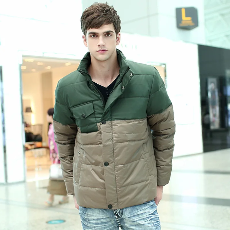 Большой размер (бюст 160 см) мужской большой пуховик зимний белый утиный пух |