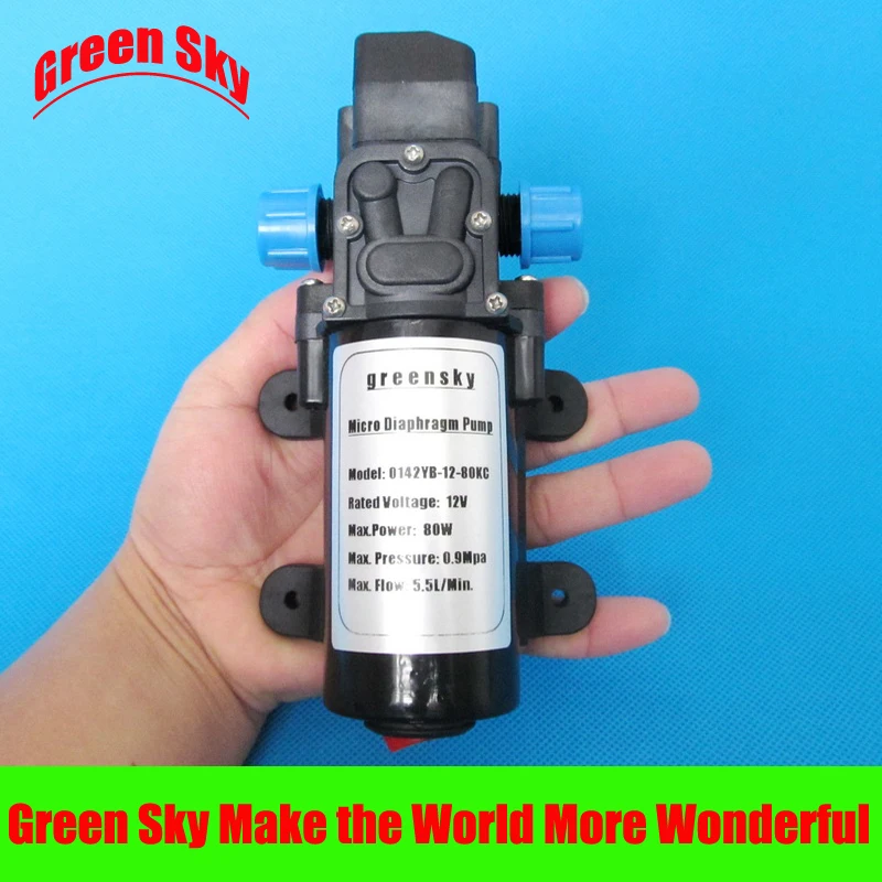 

130PSI 80w 12v with on/off button and dc jack micro diaphragm water pump