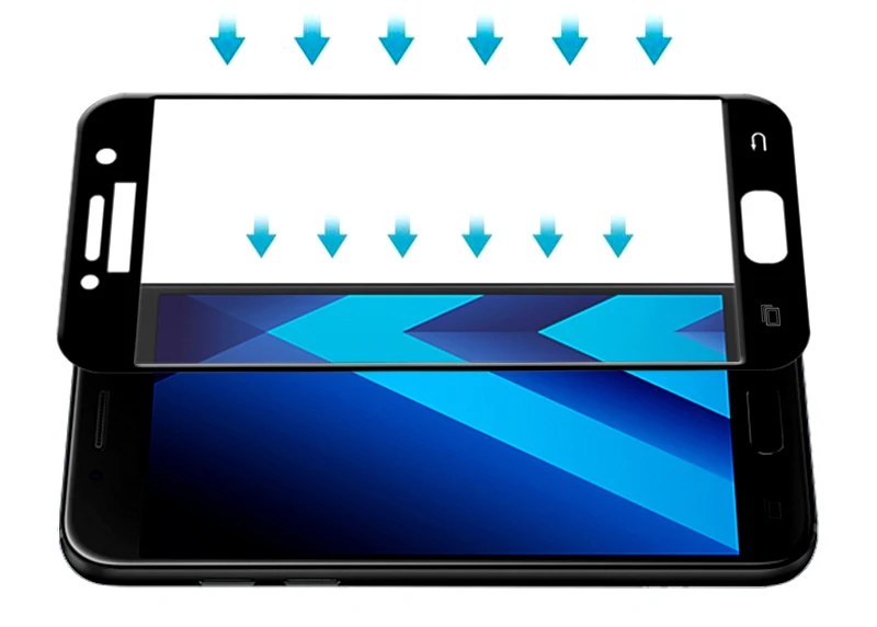 Закаленное стекло премиум класса 75 шт./лот 2.5D для Samsung Galaxy J3 J5 J7 Pro 2017 полноэкранная