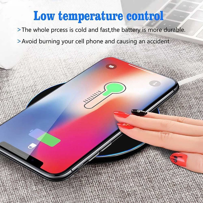 Беспроводное зарядное устройство для iPhone X/8 Plus 10 Вт Qi быстрая Беспроводная