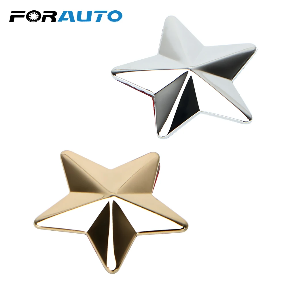 FORAUTO 3D Звезда Автомобильная наклейка s и наклейки металлический значок