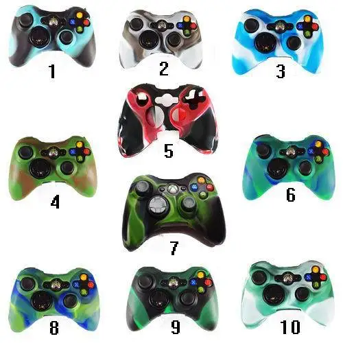 Силиконовый чехол для xbox 360 10 шт. камуфляжный мягкий гибкий гелевый резиновый Xbox360