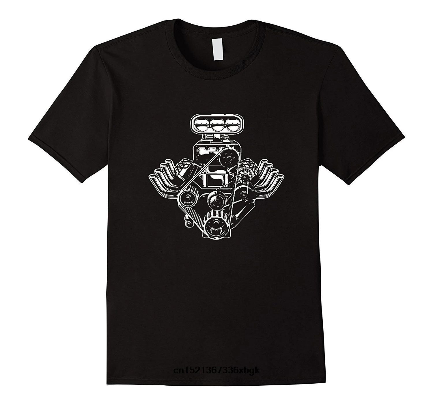 Возьмите футболка с принтом ShirtCrew шеи коротким рукавом сжатия двигателя