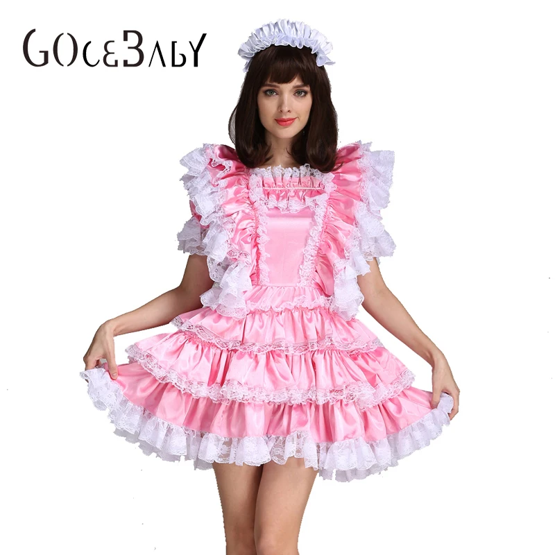 Атласное розовое платье с замком для девушек в стиле Сисси костюм косплея