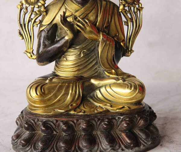 USPS в США S3623 Тибетский буддизм бронзовый медный позолоченный храм Tsongkhapa Tsong-kha-pa