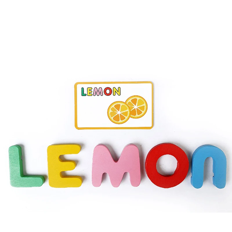 ABC Алфавит карта обучения английскому языку дети деревянные Peg Пазлы раннее