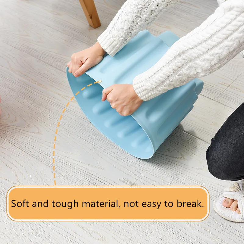 Free shipping storing stool for children which can be stacked with a plastic storage box and barrel | Дом и сад