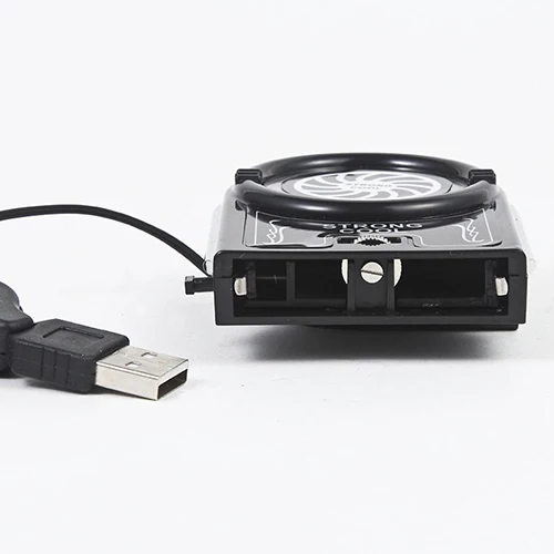 Мини Вакуумный светодиодный USB охладитель воздуха извлечения охлаждающая подставка вентилятор для ноутбука
