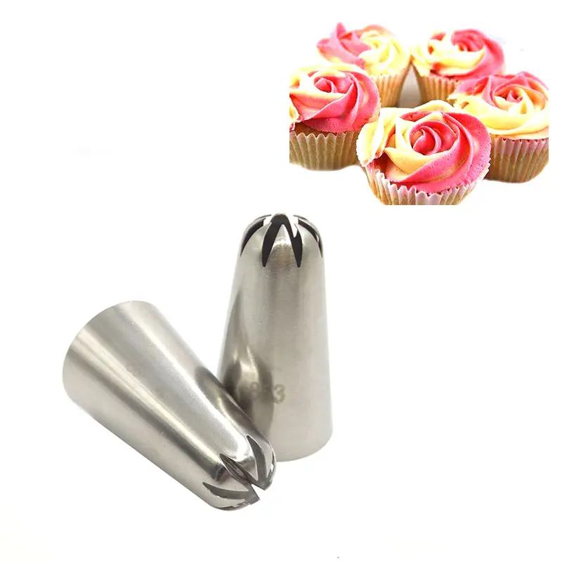 

#853 Cake Tips Decoration Nozzles Stainless Steel Icing Piping Cream Decoration Tip Pastry Cake Piping Tools