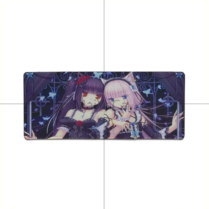 MaiYaCa ваши собственные коврики Chocola Nekopara коврик для мыши геймер игровые коврики аниме мультфильм Печать большая игра Lockedge игровой коврик для мыши