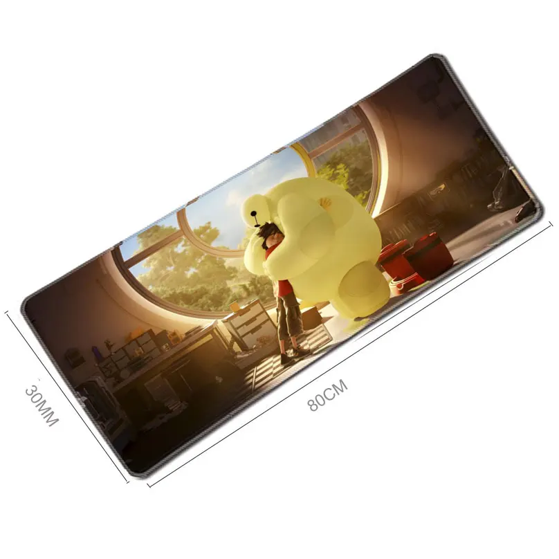 Очень большой игровой коврик для мыши 30*80 см игровая Карта мира Baymax коврик для мыши Противоскользящий натуральный каучуковый коврик с прочным сшитым замком