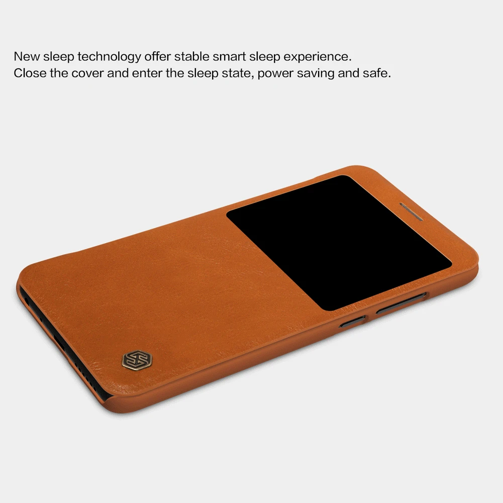 Original Nillkin for XiaoMi Redmi Note 5/RedMi 5 Pro Quick Circle Case Flip Leather Cover Window Phone Shell | Мобильные телефоны и
