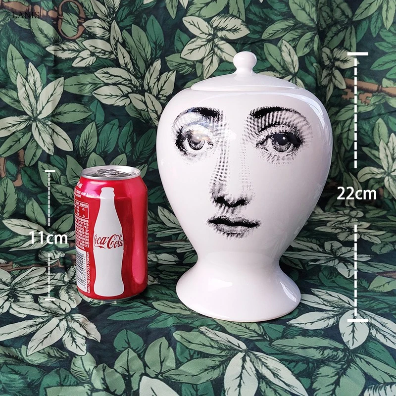 Европейская белая керамическая ваза с креативным выражением вазы цветочный