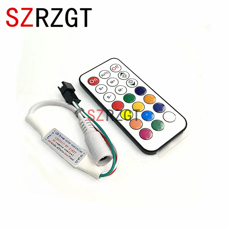 Радиочастотное Беспроводное управление 21 клавиша светодиодные пиксельные