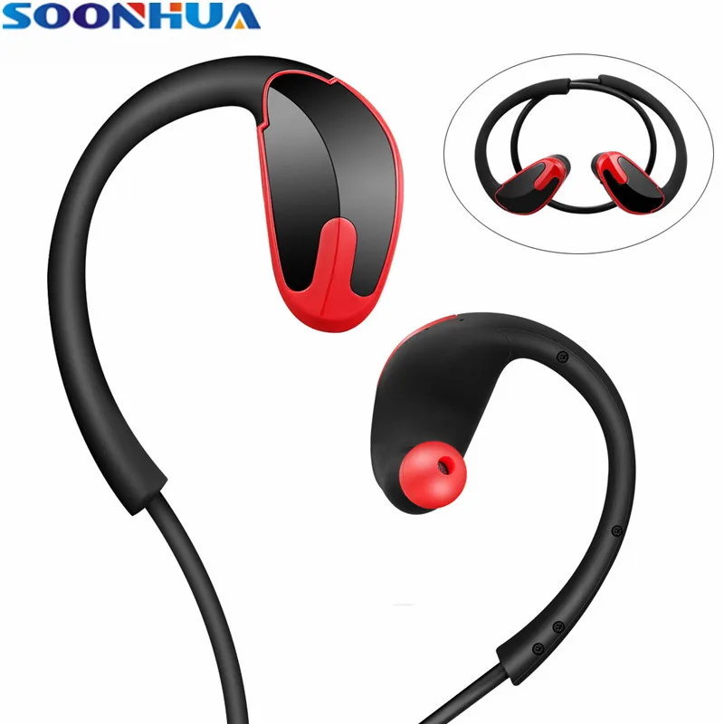 SOONHUA Новый светодиодный Беспроводной Bluetooth наушники в уши гарнитура супер бас
