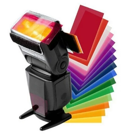 Новый комплект рассеивателя вспышки 12 цветов для CANON 600EX 580EX II 430EX 320EX 270EX MDAU 1