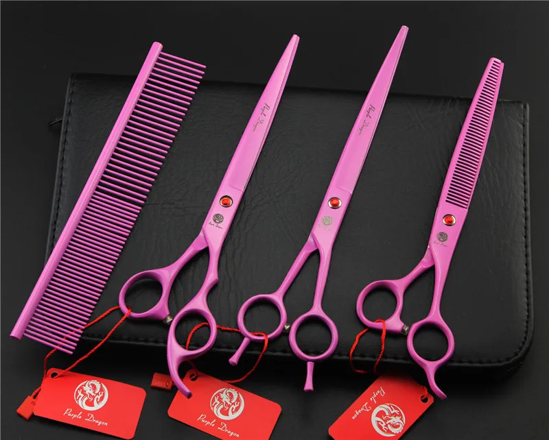 8 дюймовый Розовый собаки Уход за лошадьми ножницы продвижение|Парикмахерские