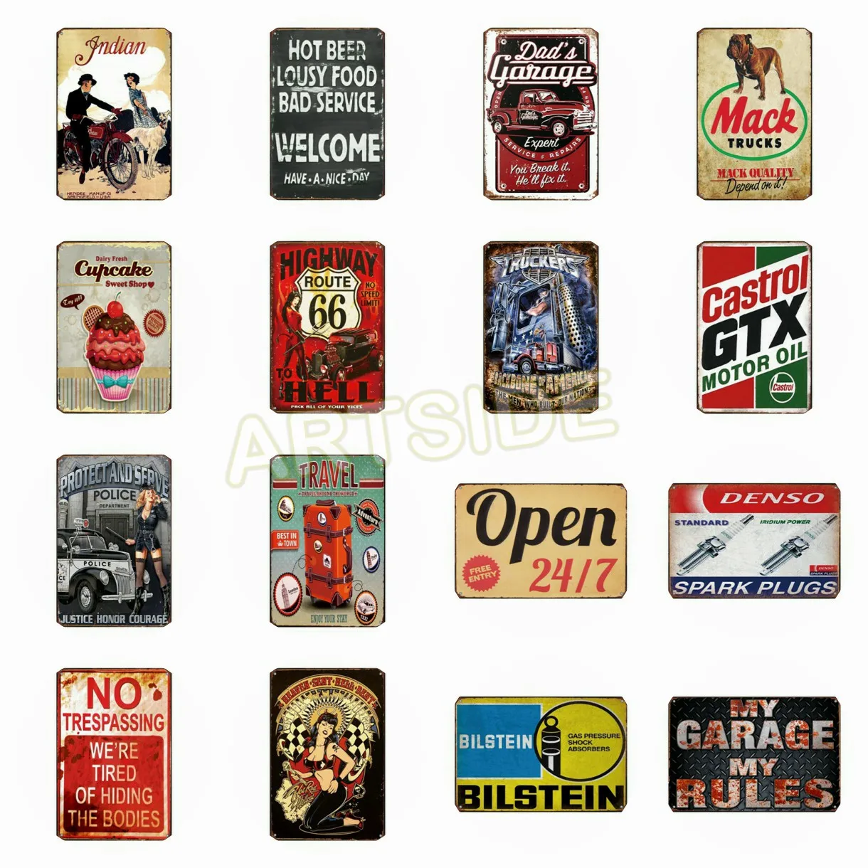 Dad Garage Decoration Постер в шинах винтажная жестяная металлическая табличка стиле