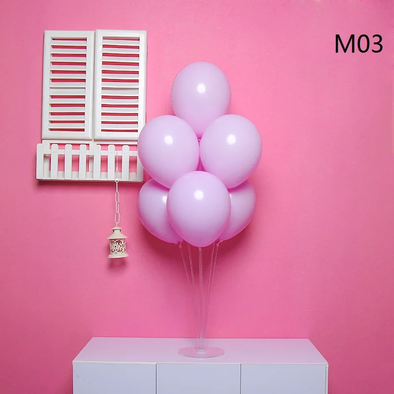Macaron rose 10 шт 10 ''Макарон леденцы, цветной, чистый латексные шары для детских и свадебных с днем рождения воздушные шары, сохнущая на воздухе, клипсы для воздушных шаров, вечерние украшения - Цвет: Macaron rose