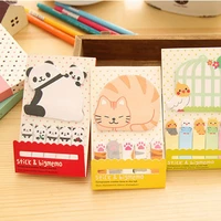 limit shows animal cat panda cute kawaii sticky notes memo pad school supplies planner stickers paper bookmarks stationery