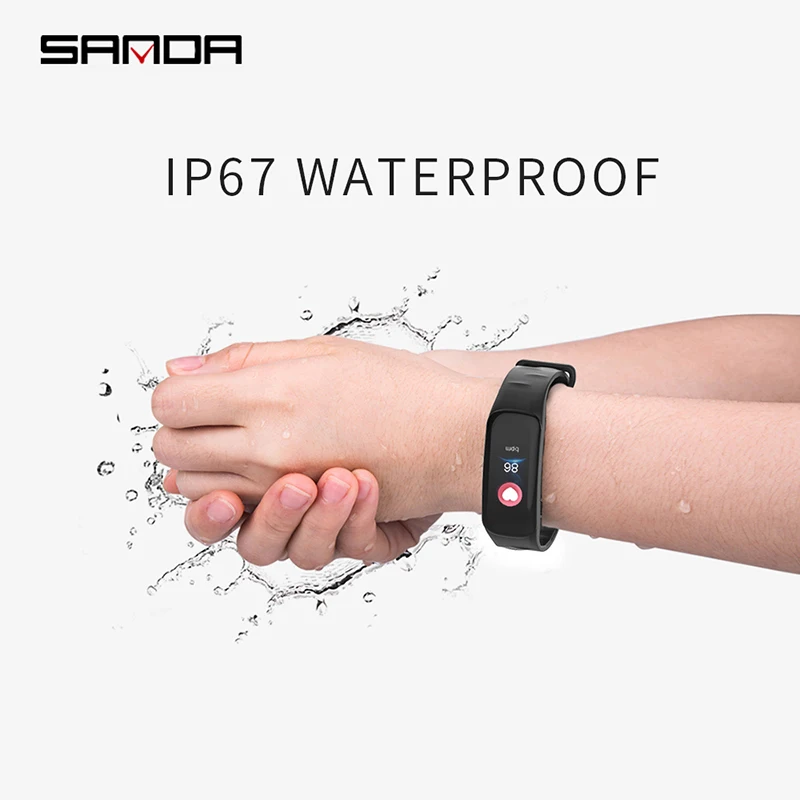Спортивные часы SANDA C1P с Bluetooth детские для фитнеса шагомером водонепроницаемые