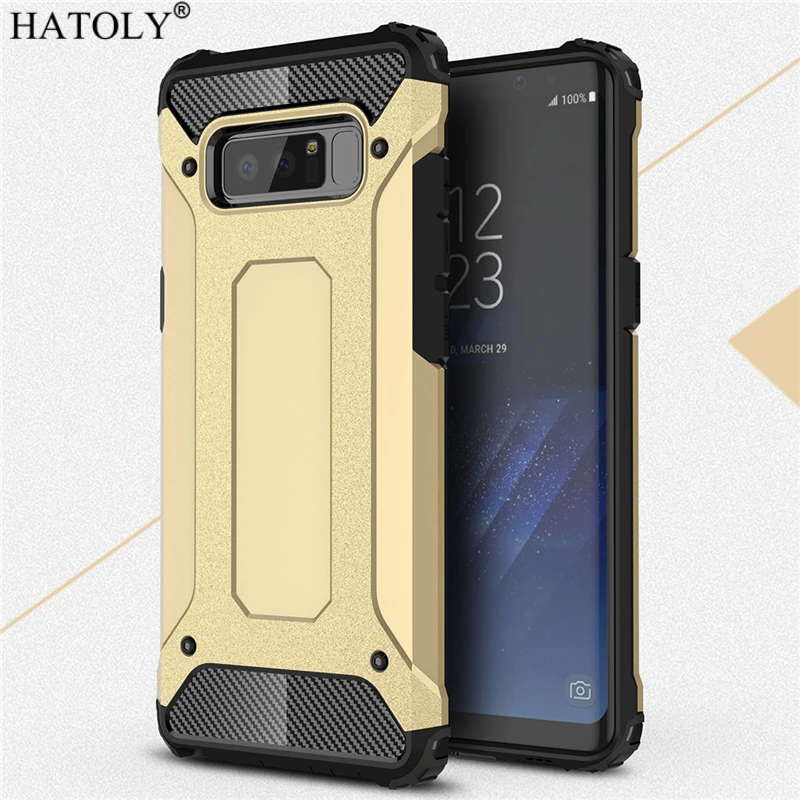 for cover samsung galaxy note 8 case anti knock rugged armor hard case for samsung note8 silicone rubber phone bumper cover n950 free global shipping