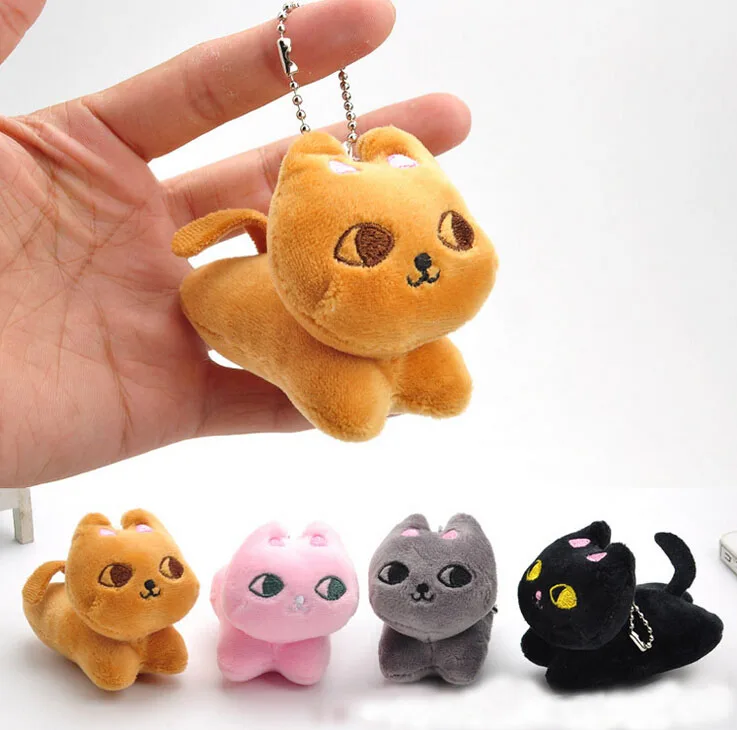 Маленькая кошка 6 см плюшевые игрушки брелок кукла игрушка в подарок сумка Подвеска игрушки Букеты свадебные подарок кукла