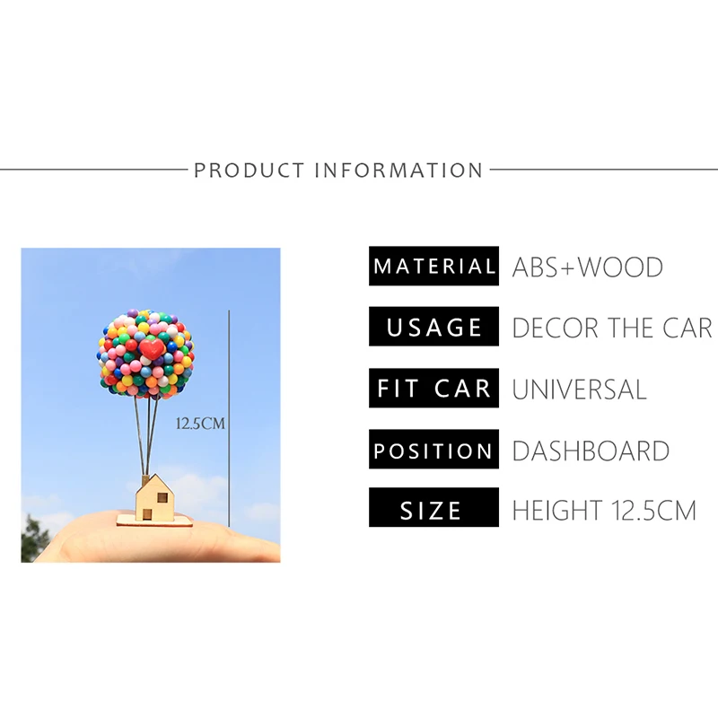 Украшение салона автомобиля приборной панели приключения воздушный шар