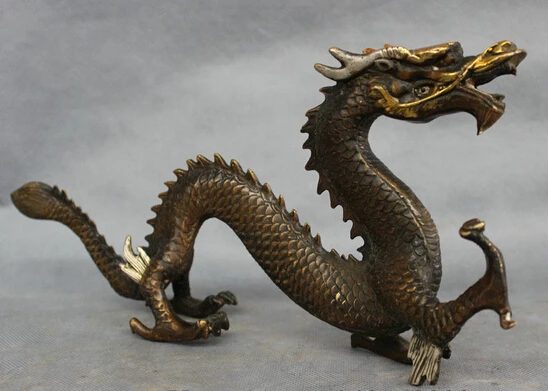 13 &quotСчастливая китайская латунная статуя фольклорного года декор зодиака