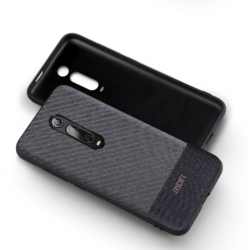 Gray stripe Чехол для Xiao mi 9T Pro Чехол Mofi для Xiao mi 9T чехол для задней крышки костюм ткань Бизнес Стиль Красный mi K20 Pro Чехол для mi 9T Pro - Цвет: Gray stripe