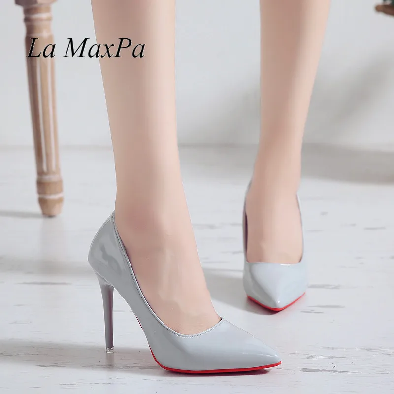 Женские сексуальные туфли лодочки на высоком каблуке 10 см с острым носком