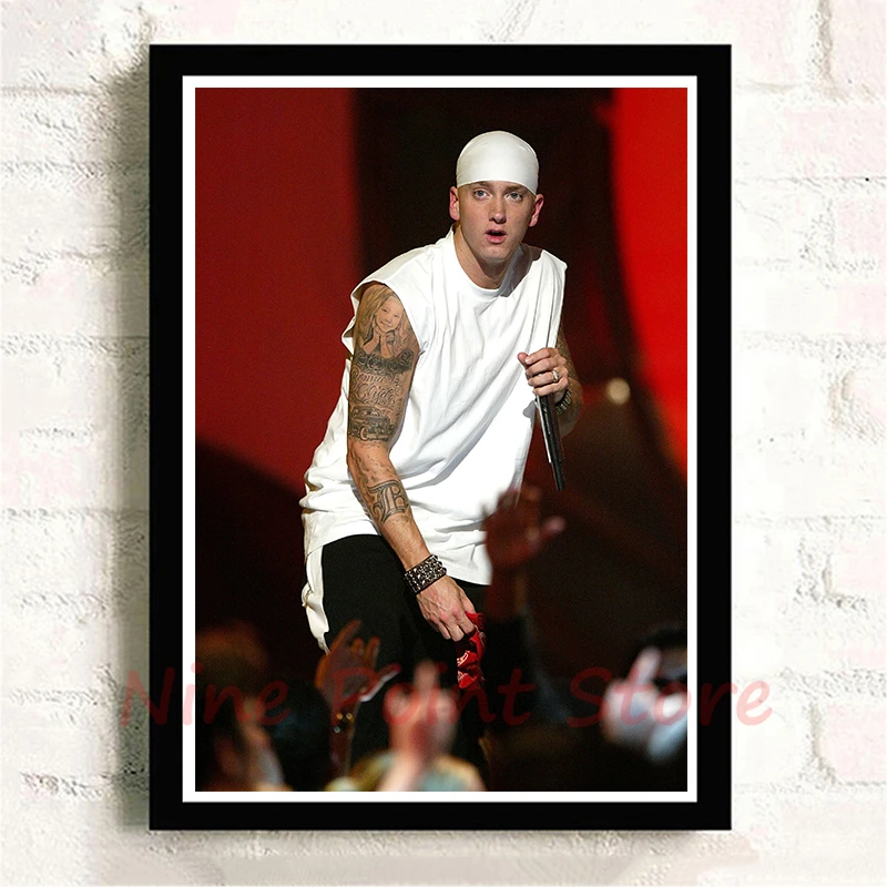 Белая бумага с покрытием Eminem плакат в стиле хип-хоп рэп картина украшение для