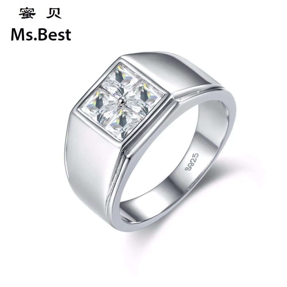 Солидное кольцо из стерлингового серебра S925 пробы для мужчин обручальное с