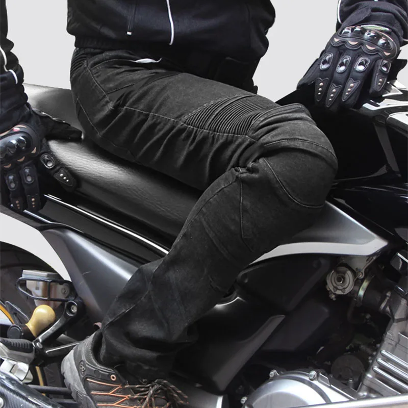 Размер брюки мужские мотоциклетные Защита плюс байкерские потертые джинсы новые