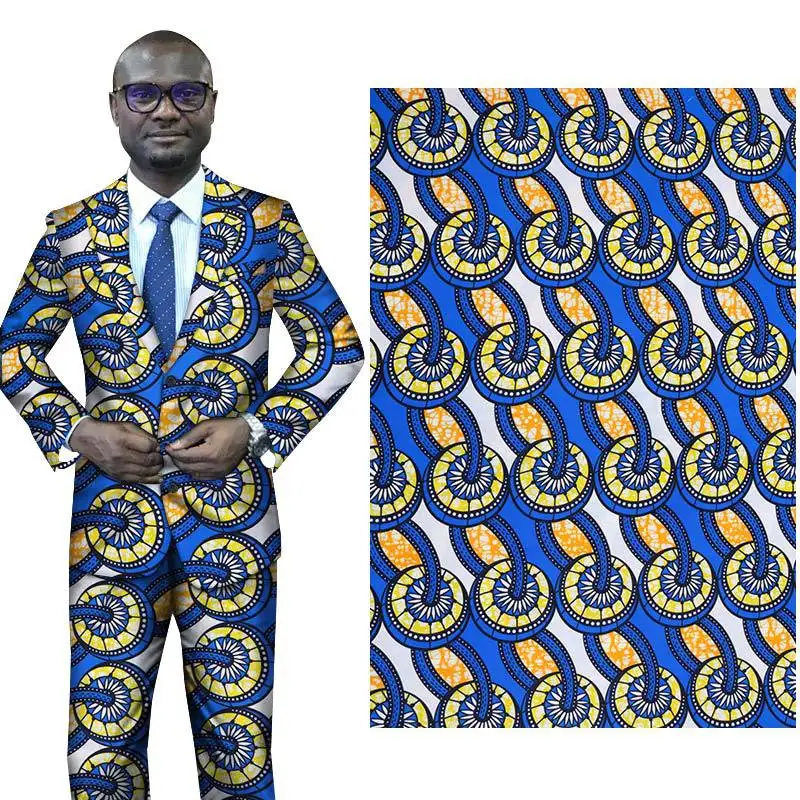 Синяя осенняя и зимняя новая утолщенная африканская национальная одежда ткань