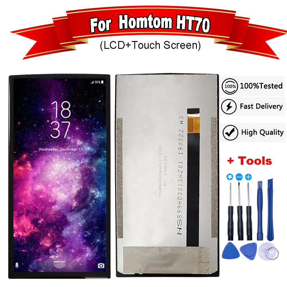 Для HOMTOM HT70 lcd дисплей+ кодирующий преобразователь сенсорного экрана в сборе lcd+ сенсорный дигитайзер для HOMTOM HT70+ Инструменты