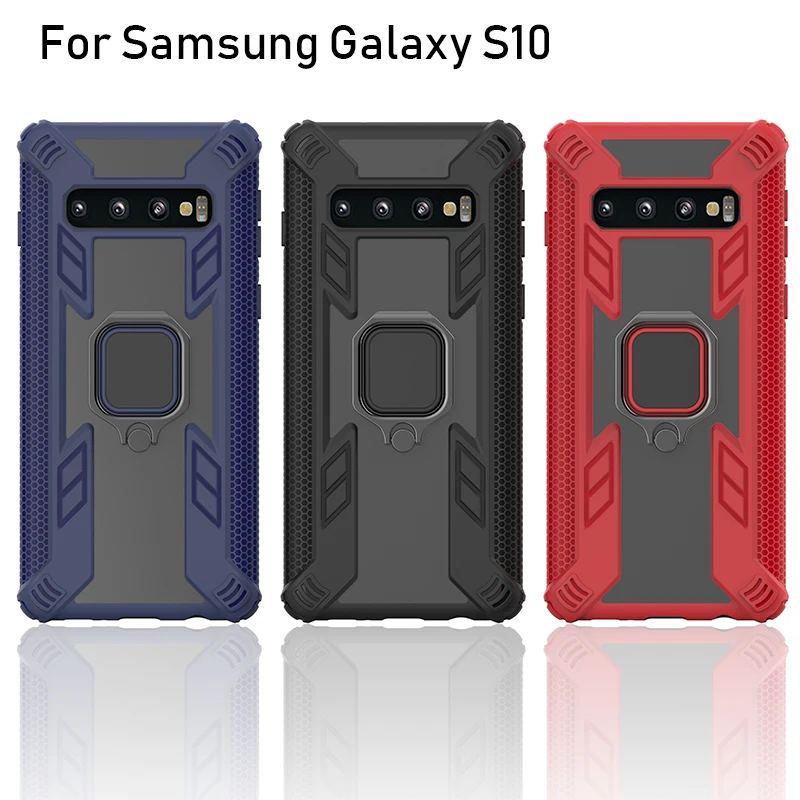 Противоударный армированный чехол для телефона с подставкой Samsung Galaxy S10 GalaxyS10