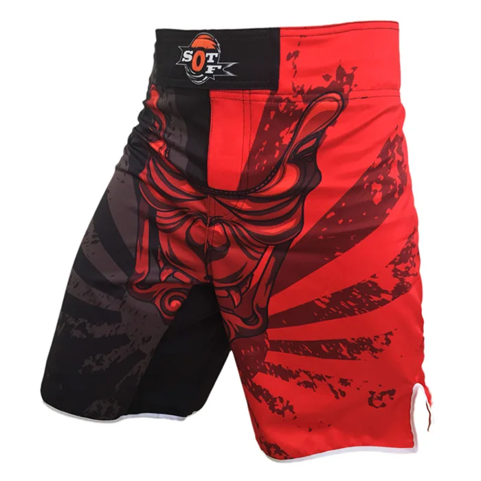 UFC BJJ ММА дышащие спортивные шорты для фитнеса персональные шорты PK Muay Thai Fist свободные беговые бои дешевые шорты WWF боксерские шорты - Цвет: Shorts-2
