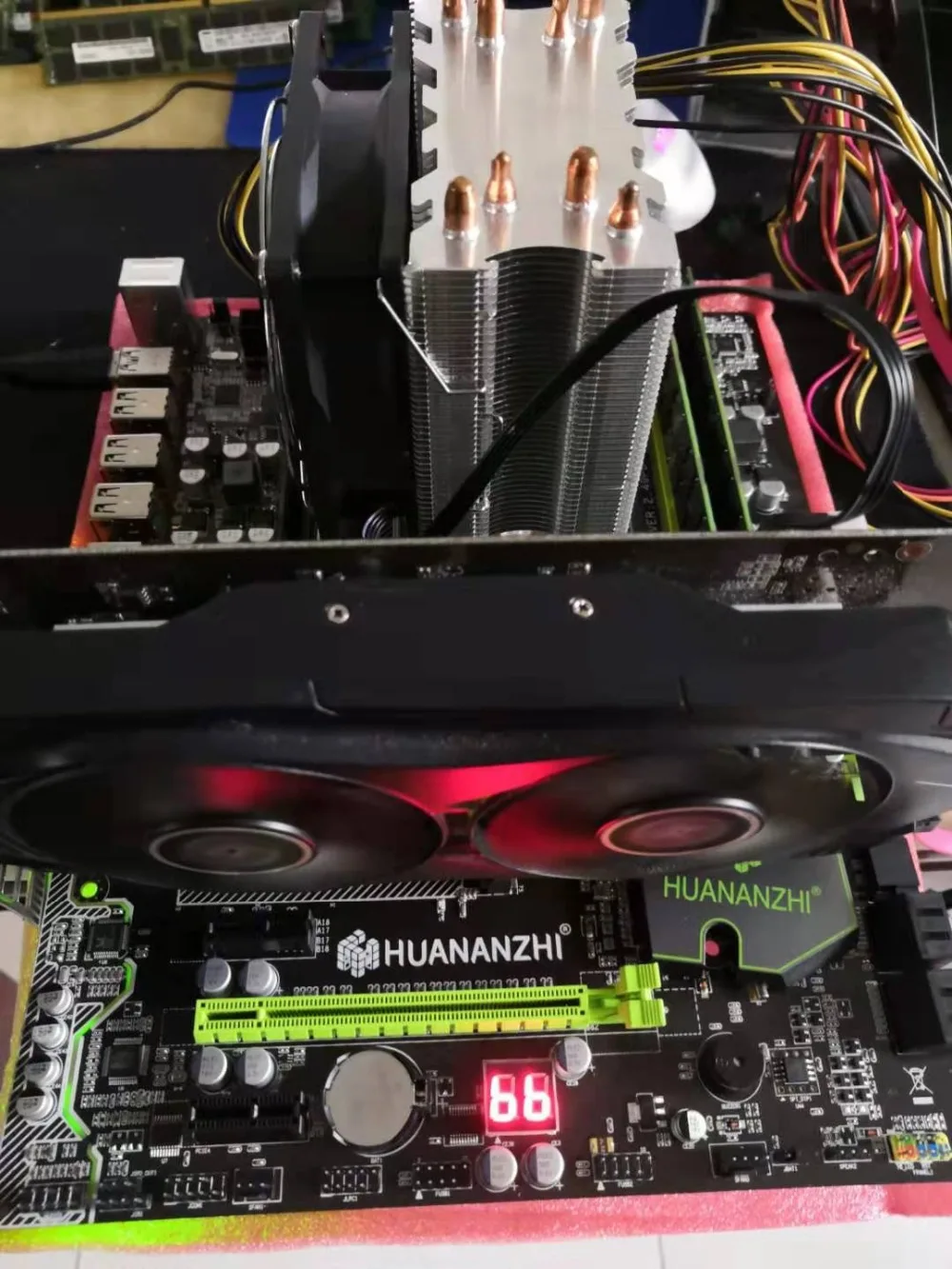 Компьютер DIY HUANANZHI X79 Pro Материнская плата с двумя слотами M.2 процессор Intel Xeon E5 4650 ram 32G(4*8G) регистровая и ecc-память