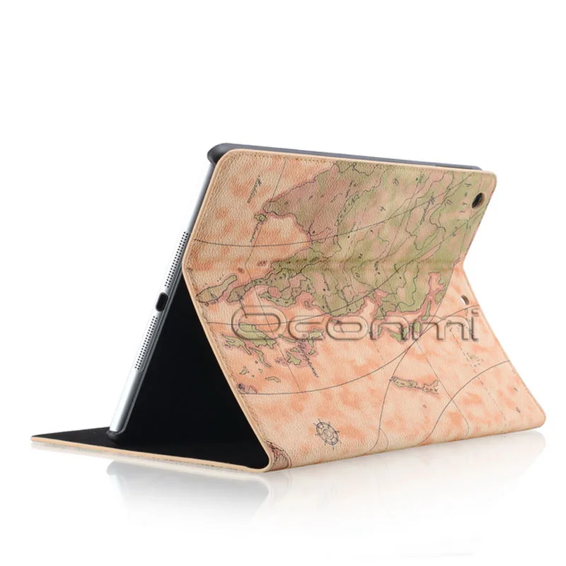 Модный кожаный чехол с картой мира для Apple ipad mini 1 2 3 магнитным бумажником и