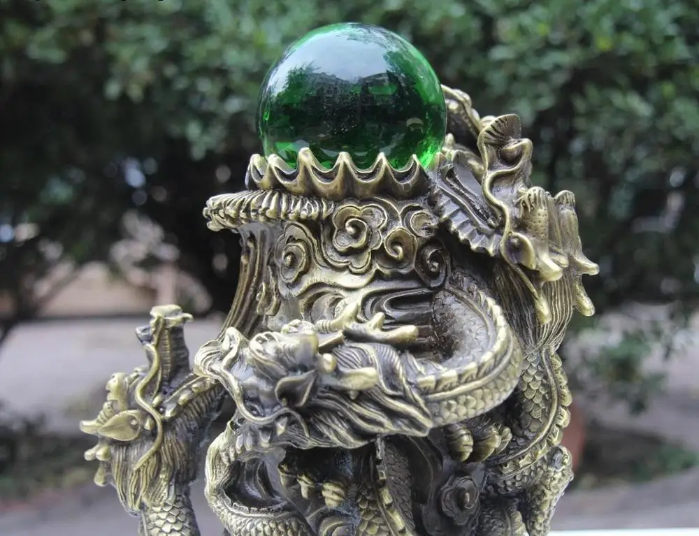 Китай (материк) собрать корпус из латуни Медь Feng Shui пять богатство игры драконов