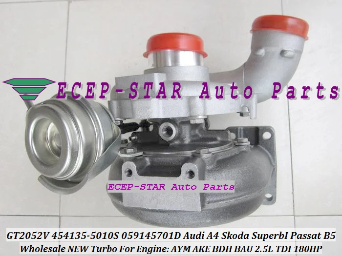 Турбокомпрессор GT2052V 454135 454135-5010S 059145701K для AUDI A4 A6 A8 Skoda Superb VW Passat B5 AKE BDH 2 5 л