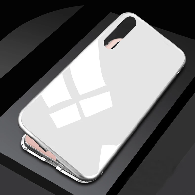 100pcs DHL Magnetic Adsorption Case for Huawei P20 Lite Honor 10 Magnet Tempered Glass Mate 20 Pro |