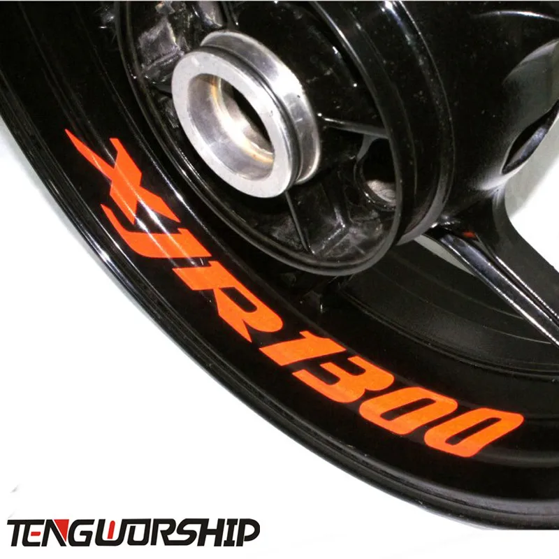 Teng Worship 8 X CUSTOM INNER RIM DECALS WHEEL Reflective STICKERS STRIPES for YAMAHA XJR1300 XJR 1300 on - Наклейки на обод колес Teng Worship 8 X CUSTOM INNER RIM DECALS WHEEL Reflective STICKERS STRIPES для YAMAHA XJR1300 XJR 1300 на.