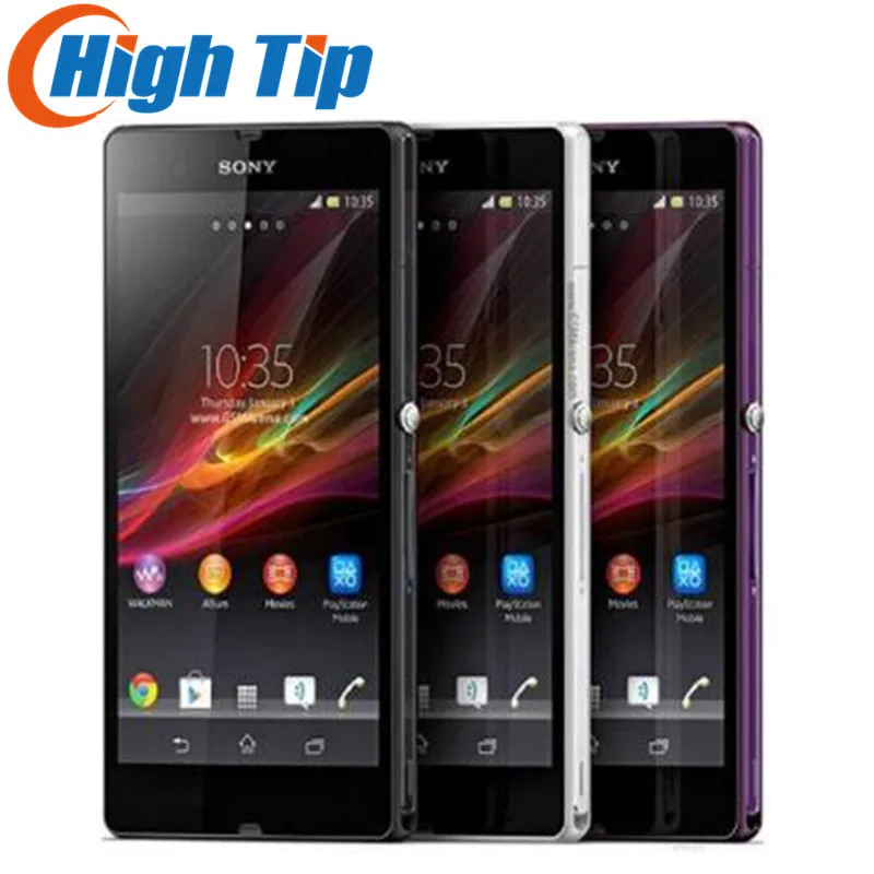 sony Xperia Z L36h C6602 C6603 5," сенсорный экран 13.1MP четырехъядерный 2G ram 16GB rom 3g& 4G мобильный телефон 1080P Smatphone