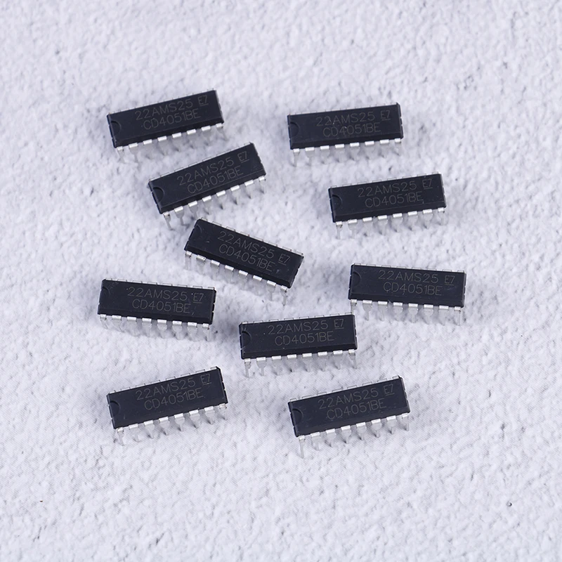 10 шт./лот CD4051BE CD4051 4051BE 4051 аналоговый переключатель непосредственно в DIP-16 |