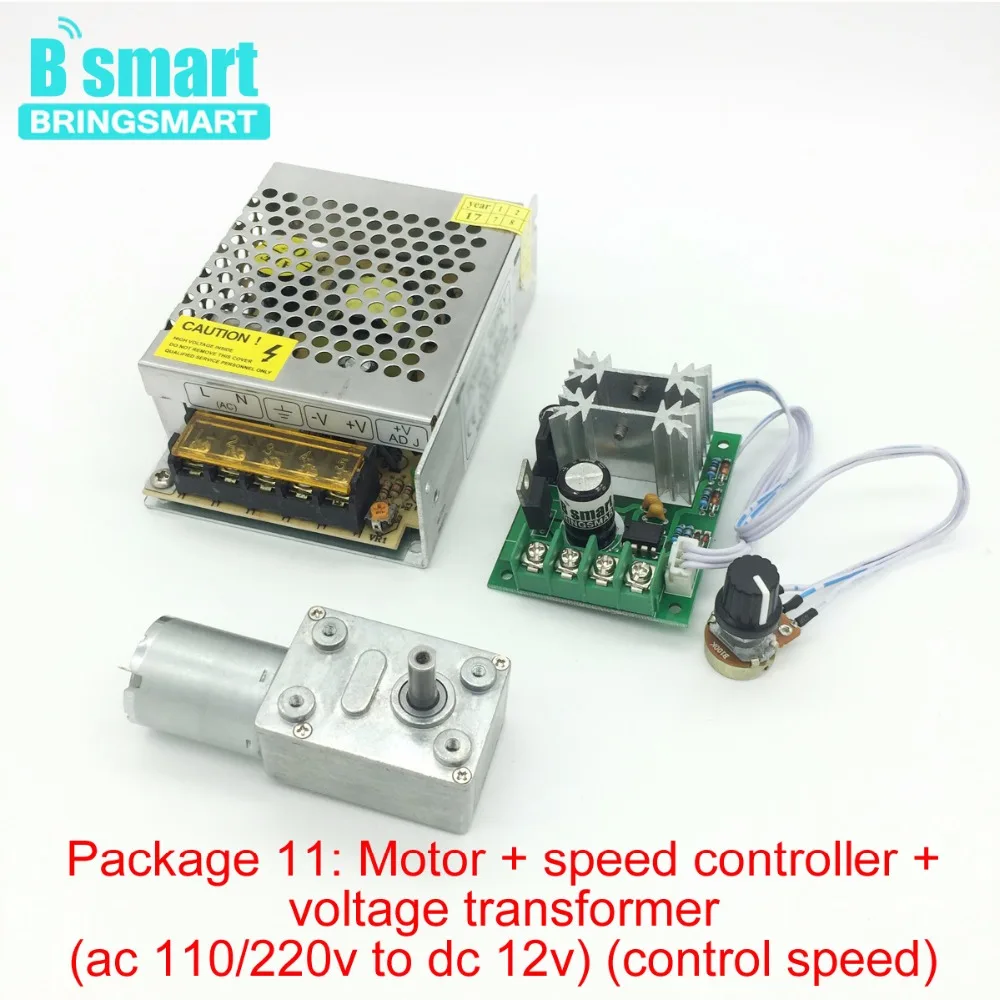 Bringsmart DC 12 В Двигатель 10 об./мин. jgy-370 червь Шестерни Двигатель группы 12 вольт Двигатели для автомобиля кронштейн Скорость Управление Беспроводной Управление лер Питание мотор редуктор электродвигатель