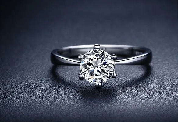 Акция модные блестящие женские обручальные кольца с цирконием и серебряным