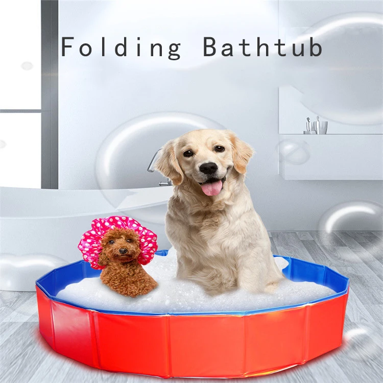 Складная противоскользящая ванна Ванна для питомцев бассейн собаки инструмент
